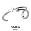 Shiny Heart Circular Ear Cuff EC-103